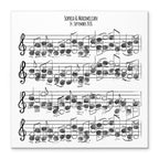 Personalisiertes Hochzeits-Gästebuch Leinwand 50x50 cm - Motiv Liebeslied - MADYES - Hochzeitsdeko Manufaktur