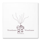 Personalisiertes Hochzeits-Gästebuch Leinwand 50x50 cm - Motiv Verliebt - MADYES - Hochzeitsdeko Manufaktur