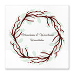 Personalisiertes Hochzeits-Gästebuch Leinwand 50x50 cm - Motiv Ring - MADYES - Hochzeitsdeko Manufaktur