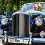 KFZ-Hochzeitskennzeichen Just Married Minimal – Schlichtes Design – 2 Stück - MADYES - Hochzeitsdeko Manufaktur
