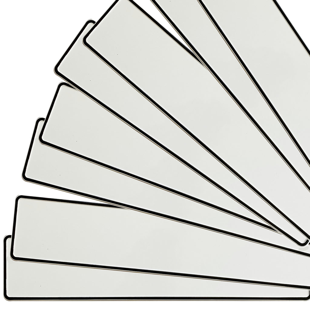 KFZ-Kennzeichen Set Blanko neutral ohne Aufdruck - MADYES - Hochzeitsdeko Manufaktur