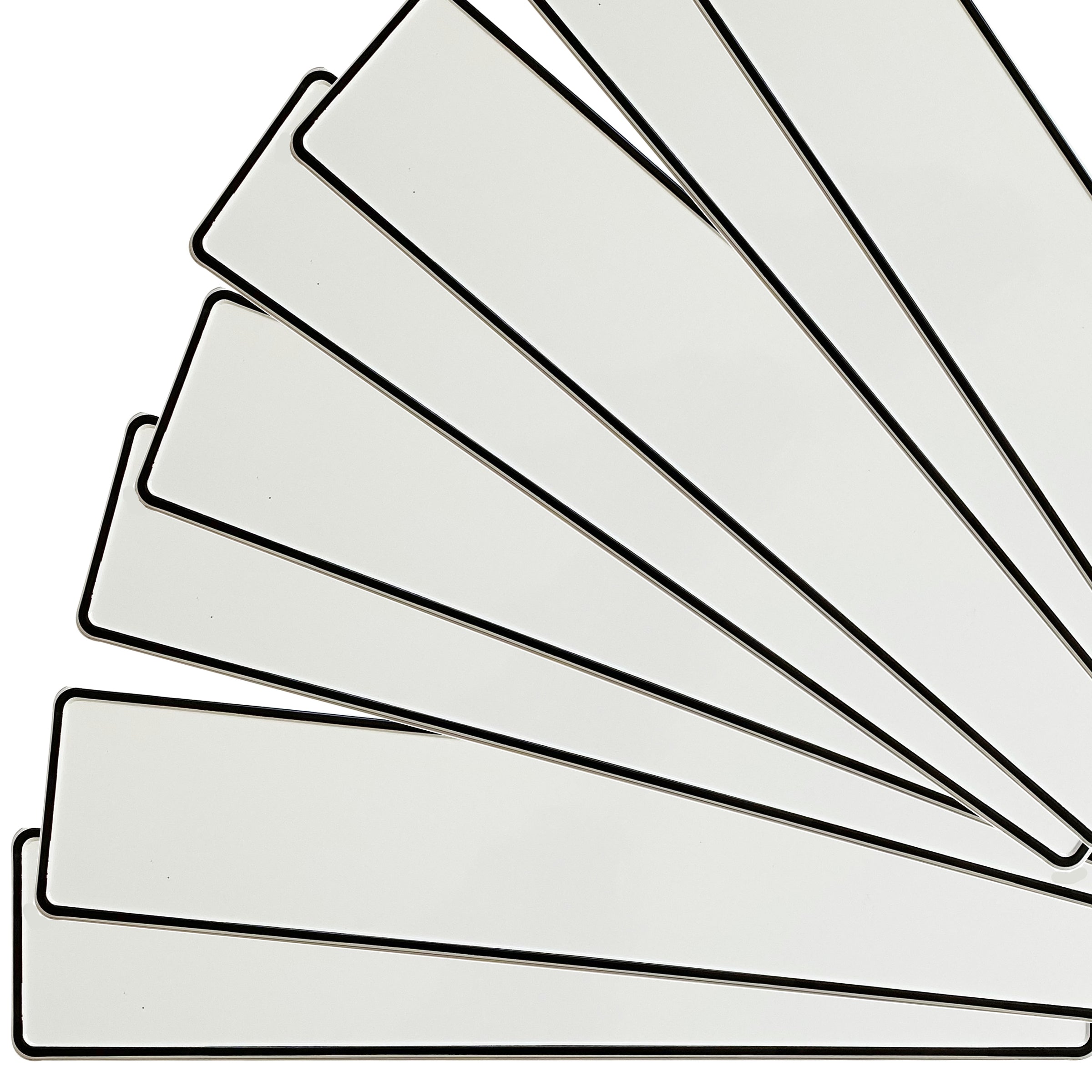 KFZ-Kennzeichen Set Blanko neutral ohne Aufdruck - MADYES - Hochzeitsdeko Manufaktur