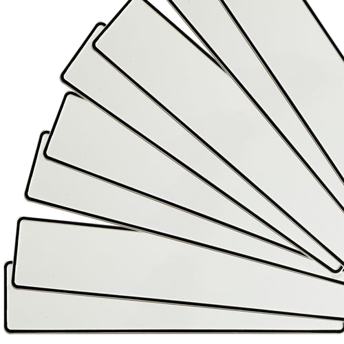 KFZ-Kennzeichen Set Blanko neutral ohne Aufdruck - MADYES - Hochzeitsdeko Manufaktur