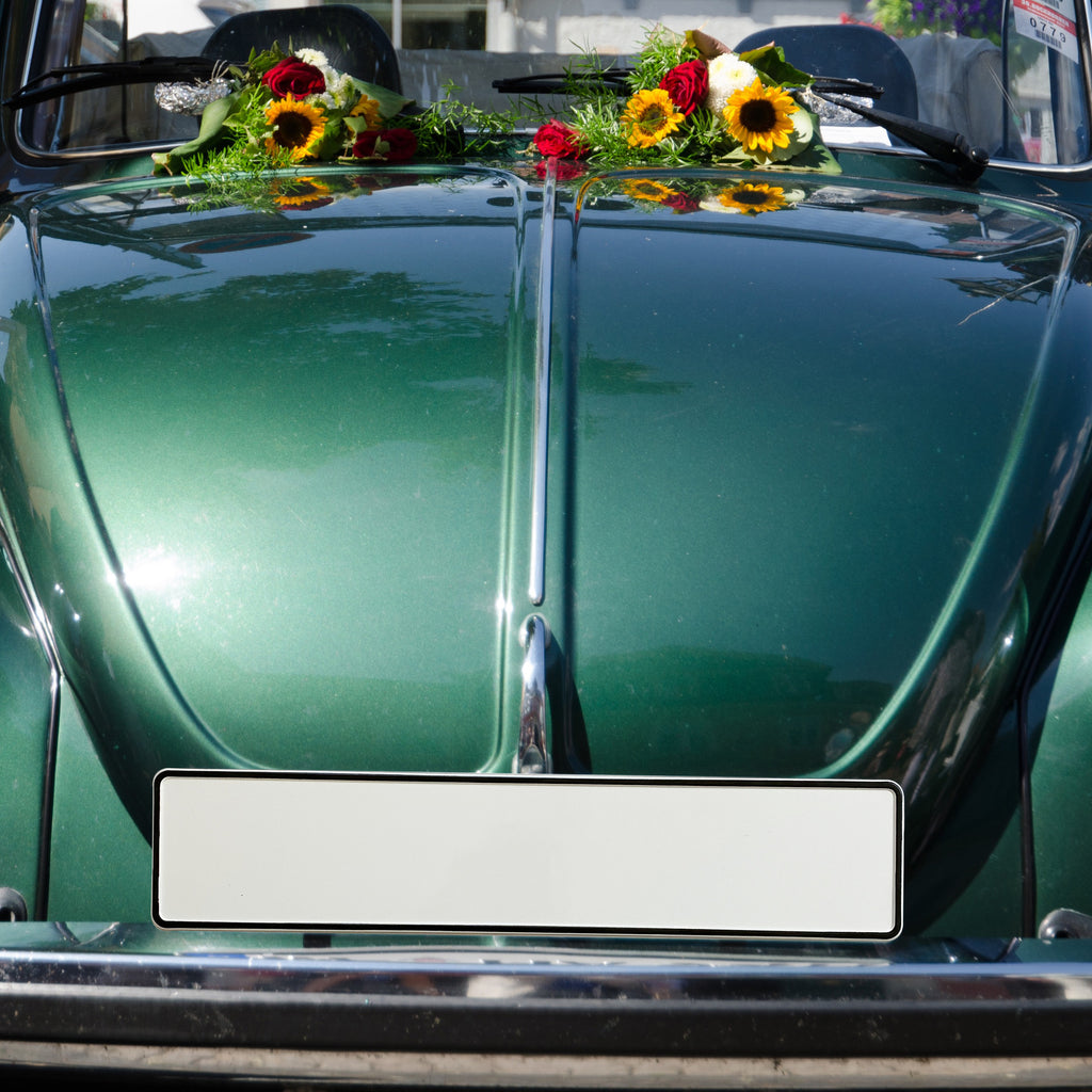 KFZ-Kennzeichen Blanko - MADYES - Hochzeitsdeko Manufaktur