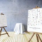 Personalisiertes Hochzeits-Gästebuch Leinwand 50x50 cm - Motiv Herzchen - MADYES - Hochzeitsdeko Manufaktur