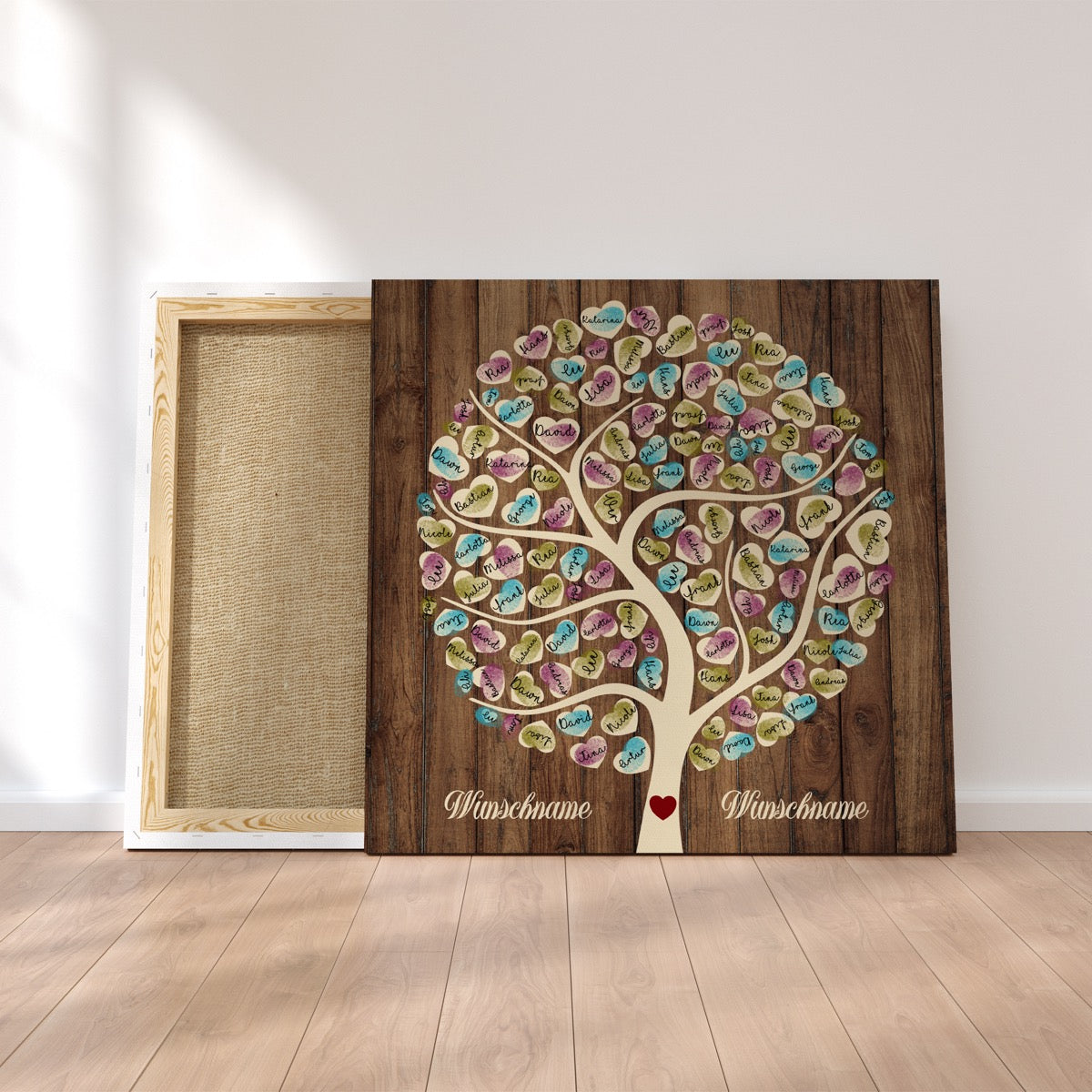 Rustikales Gästebuch Hochzeit – Wooden Tree personalisiert - MADYES