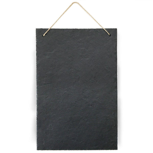 Schiefertafel 30x20 cm Hochformat – Kreidetafel zum Aufhängen - MADYES