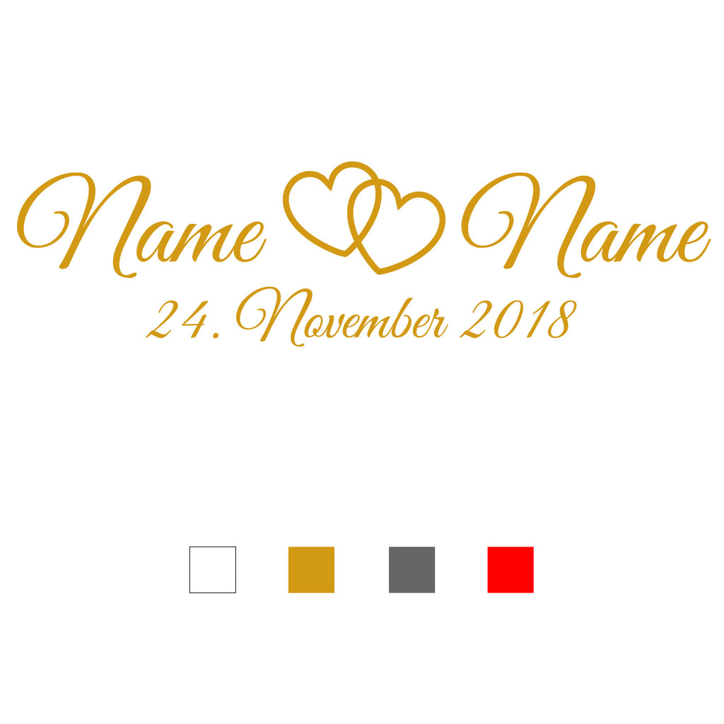 Sticker Hochzeit – Dekorativer Aufkleber für Einladung, Auto & Geschenk - MADYES - Hochzeitsdeko Manufaktur