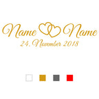 Sticker Hochzeit – Dekorativer Aufkleber für Einladung, Auto & Geschenk - MADYES - Hochzeitsdeko Manufaktur