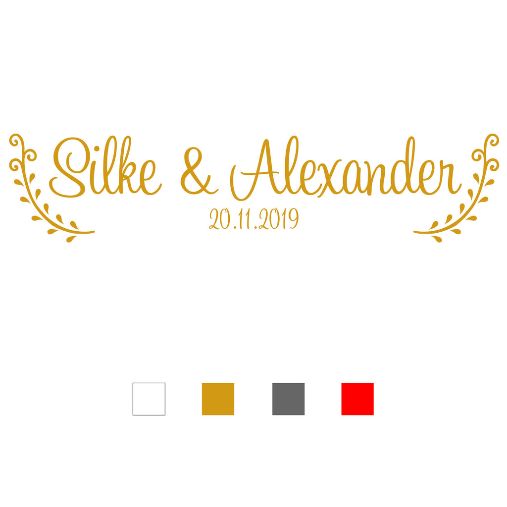 Hochzeitssticker – Eleganter Aufkleber für Hochzeit & Party - MADYES - Hochzeitsdeko Manufaktur