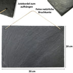 Schiefertafel 30 x 20 cm quer - MADYES - Hochzeitsdeko Manufaktur