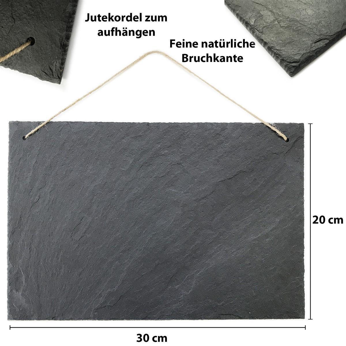 Schiefertafel 30 x 20 cm quer - MADYES - Hochzeitsdeko Manufaktur