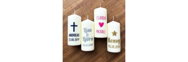 Candles personalized
