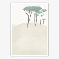 Set von 3 sommerlichen Kunstdrucken Sonne und Meer Strand A3 (29,7 x 42 cm)