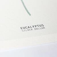 Set von 3 botanischen Kunstdrucken moderne Blätter Eukalyptus und Gingko Drucke A2 (42 x 59,4 cm)
