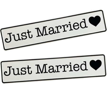 Hochzeitskennzeichen KFZ-Kennzeichen grod gheirat personalisiert Hochzeitsauto Deko