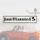 Wedding license plate with name decoration wedding car wedding license plate