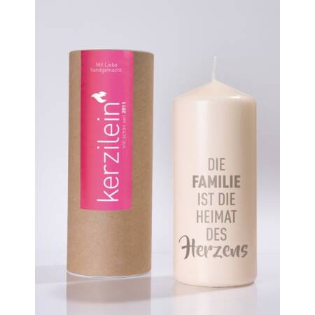 Kerzilein Candle Flame Gray The family is the home of the heart stump challenge big 185 x 78 cm