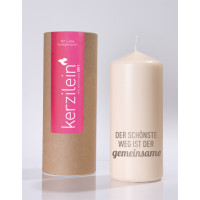 Kerzilein Candle Flame Gray The most beautiful way is the...