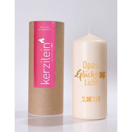 Kerzilein Candle Flame Gold Opas Lucky Light Humpling Candle Big 185 x 78cm