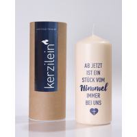 Kerzilein Candle Flame Dark Blue From now on is a piece...