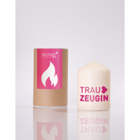 Kerzilein Candle Flemms Pink Trauzeugen Stump Candle...