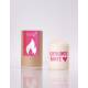 Kerzilein Candle Flemmen Pink Favoring Stage Stump Candle Small 8 x 6 cm