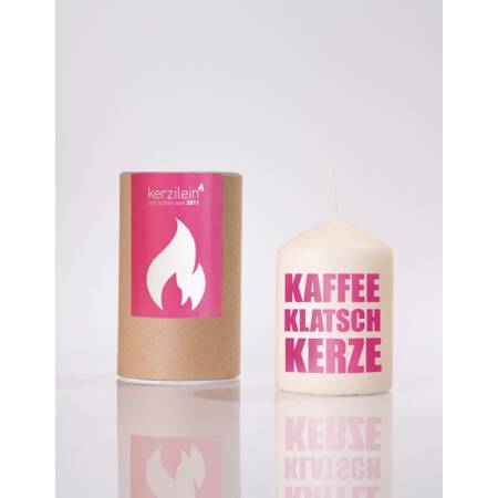Kerzilein Kerze Flämmchen Kaffee Klatsch Kerze pink