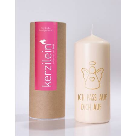 Kerzile Candle Flame Gold Guardian Angel - Ill take care of yourself