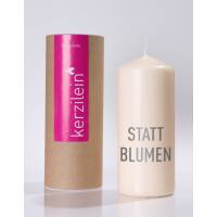 Kerzilein Candle Flame Gray instead of flowers HUMPER...