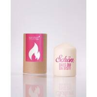 Kerzile Candle Flemmen Pink Nice that you are there...