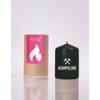 Kerzilein Candle Flemm Black / White Cuumberline Stump...