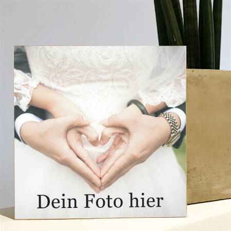 Holzbild "Hochzeitsfoto"