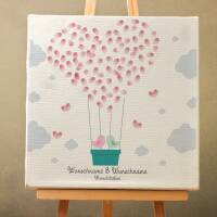 Guest book wedding "Balloon" canvas