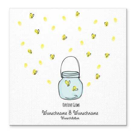 Guest book wedding honey canvas