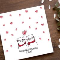 Guest book wedding "cats" canvas