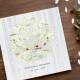 Guest book wedding "map round" canvas