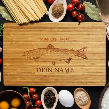 Details about   Engraved Bamboo Chopping Serving Board Fisherman's Kitchen