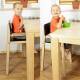 High chair beech walnut black