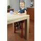 High chair high beech teak natural