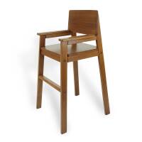 High chair beech teak gray