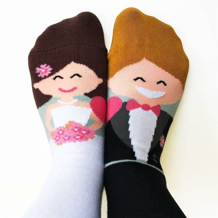 Socks bridal couple / bundle 1x 36-40 / 1x 41-46
