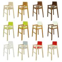 High chair beech rosewood green