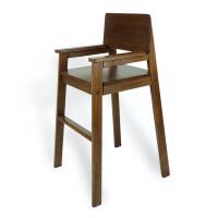 High chair beech rosewood green