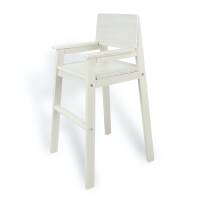 High chair high white natural