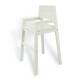 High chair white gray
