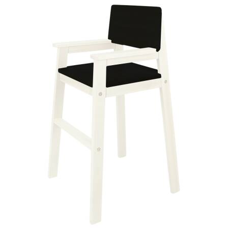 High chair white black