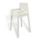 High chair white pink