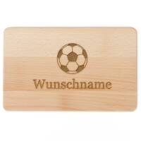 Breakfast board cutting board 24x15cm beech nature with name