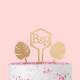 Cake topper personalized initials